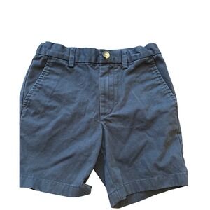 Vineyard Vines Boys Navy Blue Chino Shorts Size 5 Elastic Waist